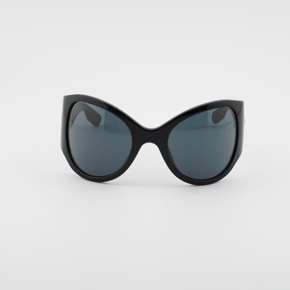 Rag & Bone RNB6004/S 0807 IR Sunglasses Black Butterfly Frame, Smoke Lenses - Picture 2 of 8